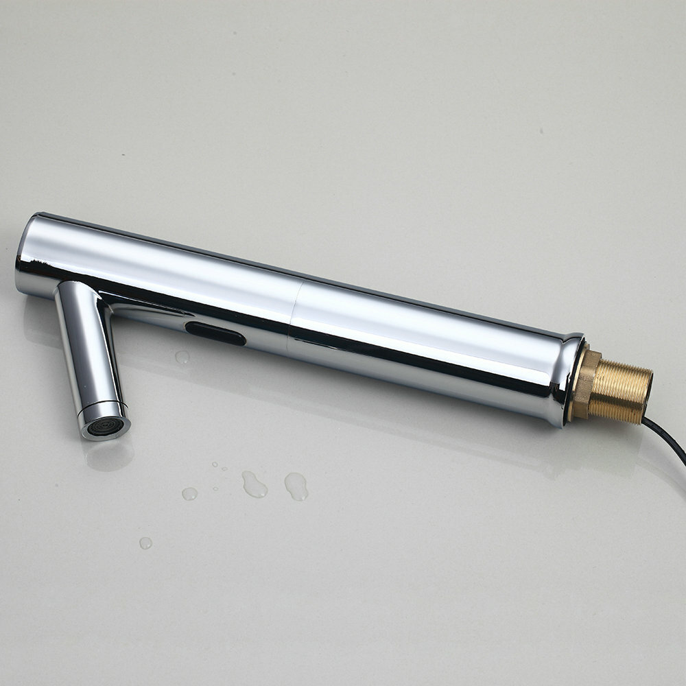 Touchless Automatic Sensor Faucet Bathroom Basin Sink Mixer 1 Hole Chrome Taps