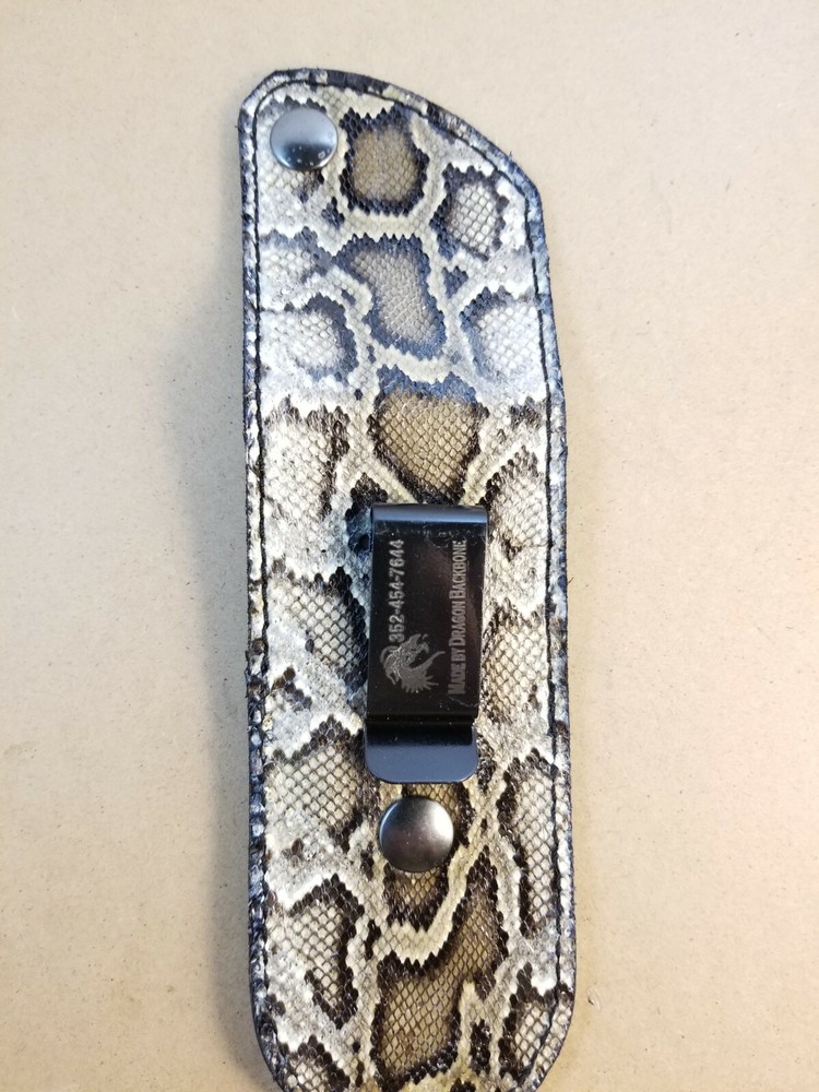 REAL PYTHON SKIN knife sheath buck 110, case 6265 Handmade SHEATH ONLY
