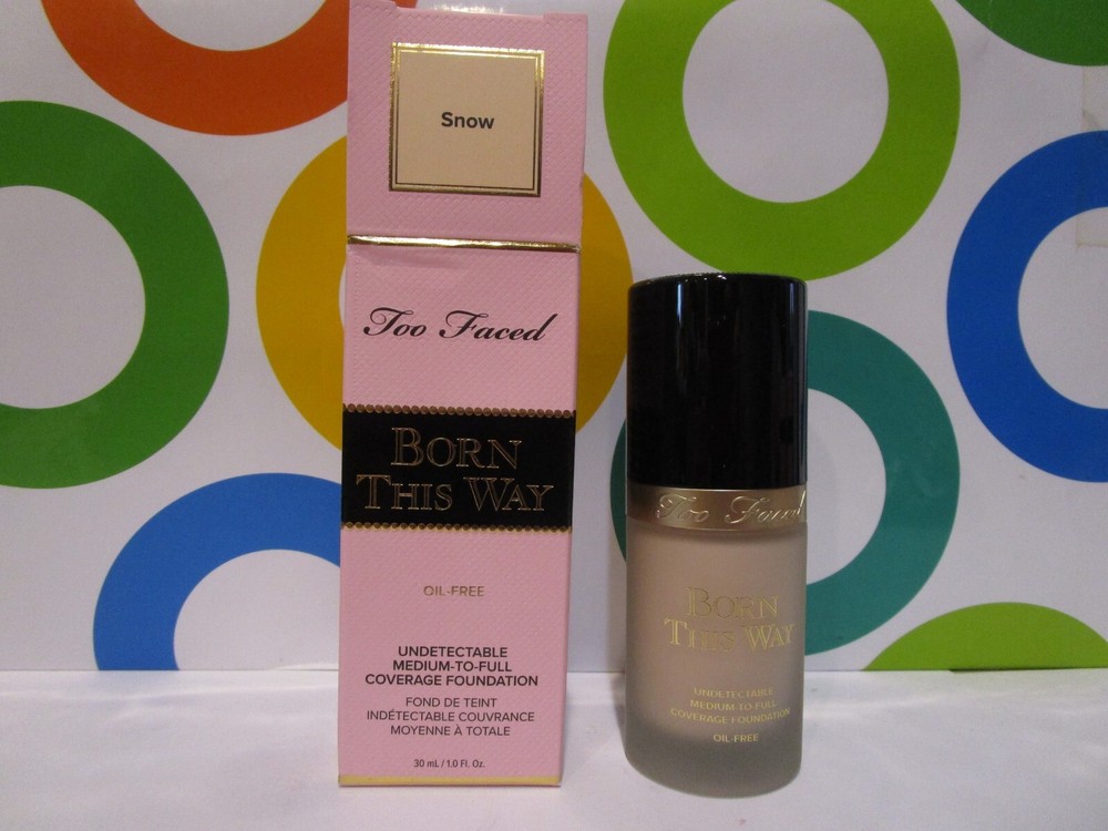 TOO FACED ~ BORN THIS WAY UNDETECTABLE COVERAGE FOUNDATION ~ SNOW ~ 1.0 OZ