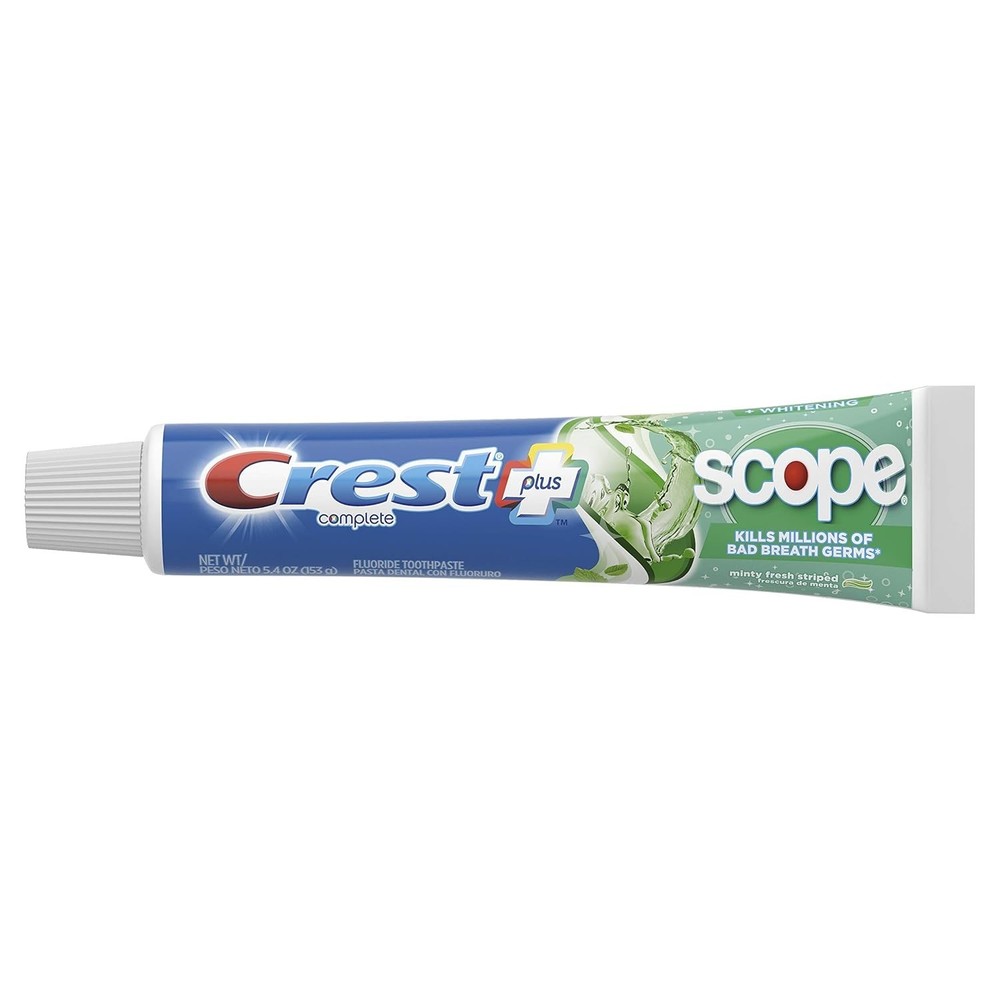 Crest + Scope Outlast Complete Whitening Toothpaste, Mint, 5.4 oz