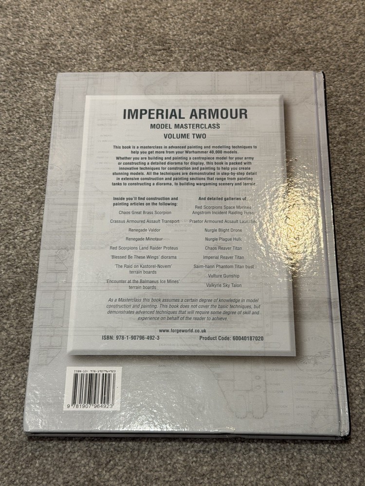 Imperial Armour Model Masterclass Volume Two Book 2 Warhammer 40k Forge World