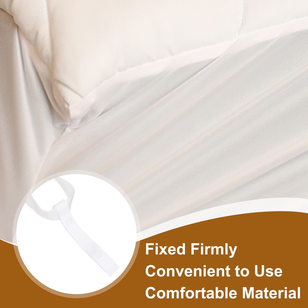 2Set Duvet Snap Clips, Duvet Clips to Hold Comforter Inside (32mm, White)