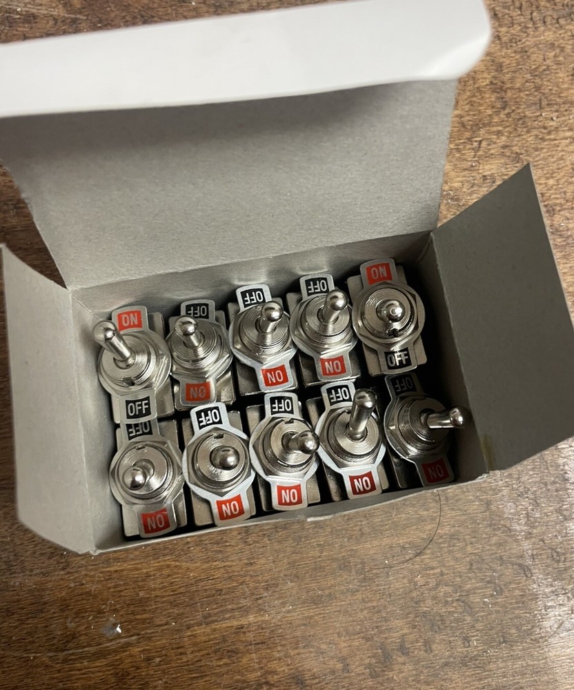 SPST Light Duty Toggle Switch - set of 10