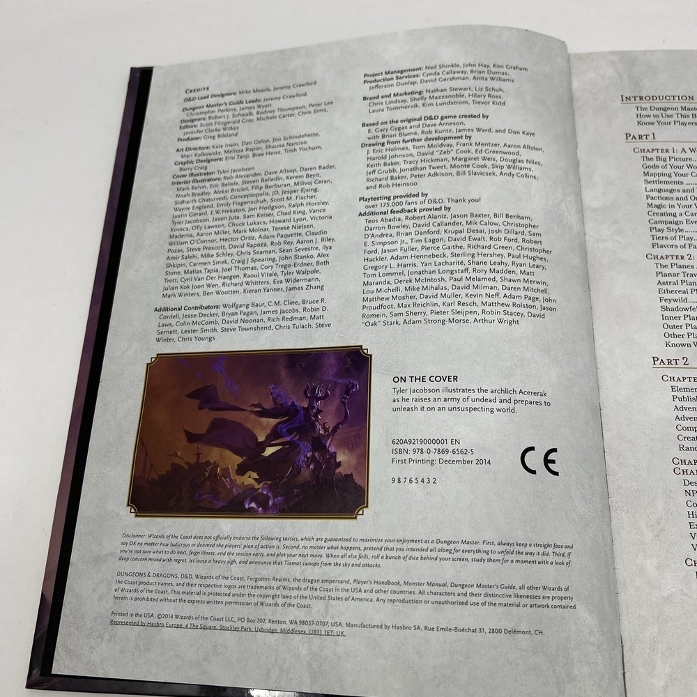 D&D Dungeon Master’s Guide (Dungeons & Dragon 2014, Hardcover
