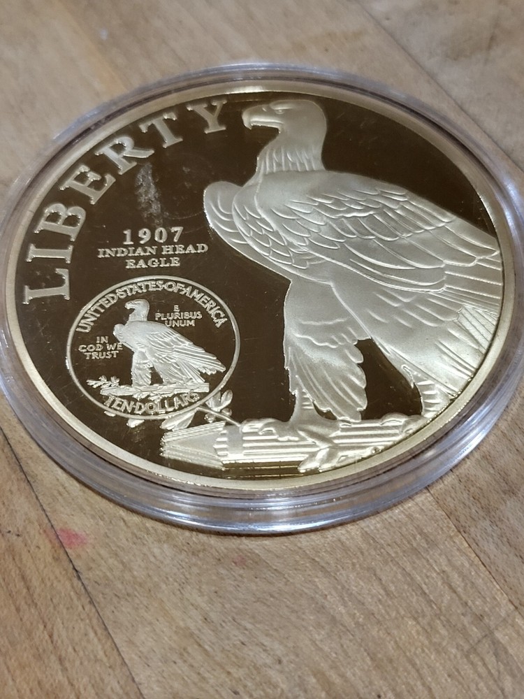 Indian Head Eagle 24k Plated