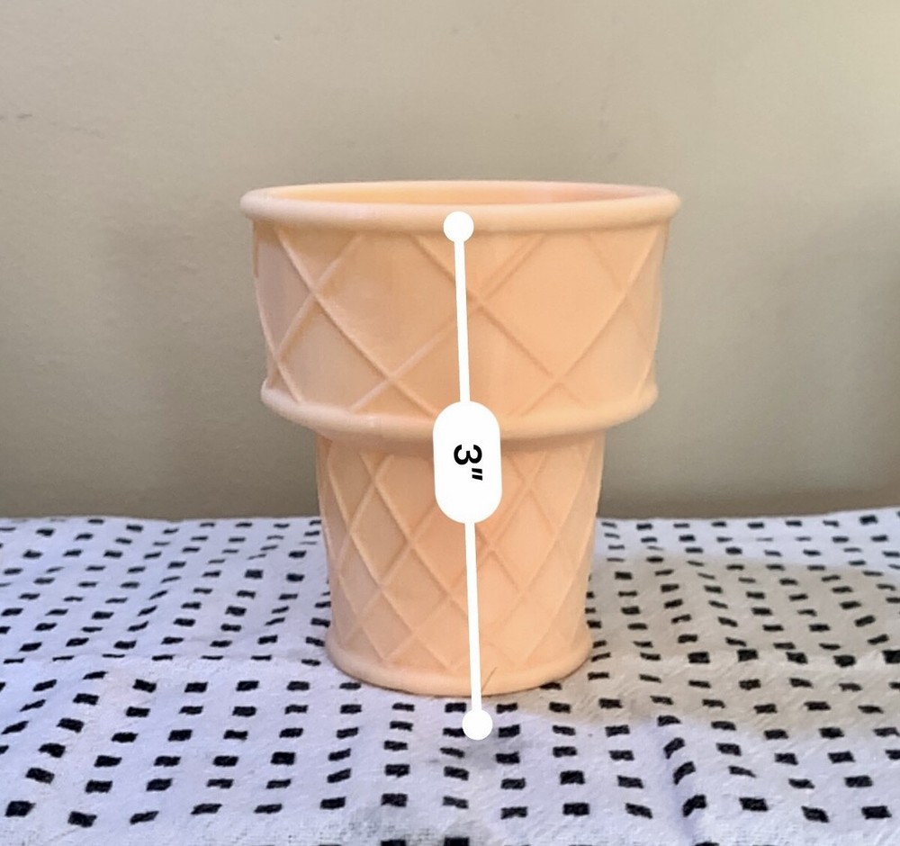 Cake Cone Plain or Chocolate 3D Printed Succulent Planter Ice Cream Cone Pot