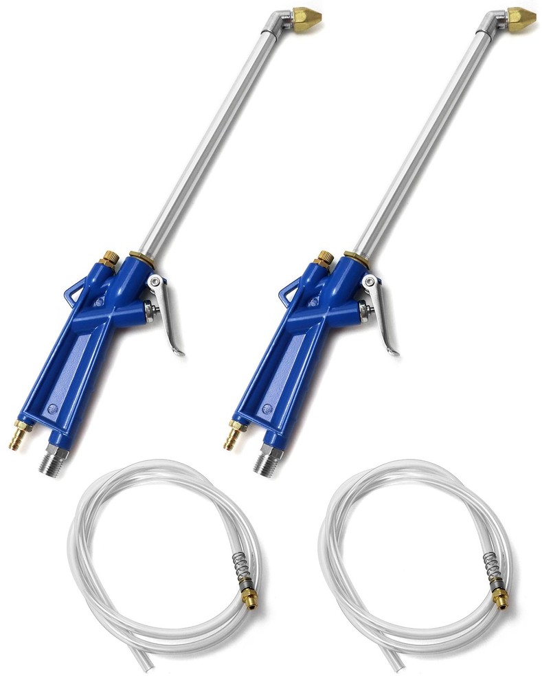 QWORK 2 Set Air Blow Gun Pneumatic Engine Cleaning with 4Ft 2 pcs, Blue