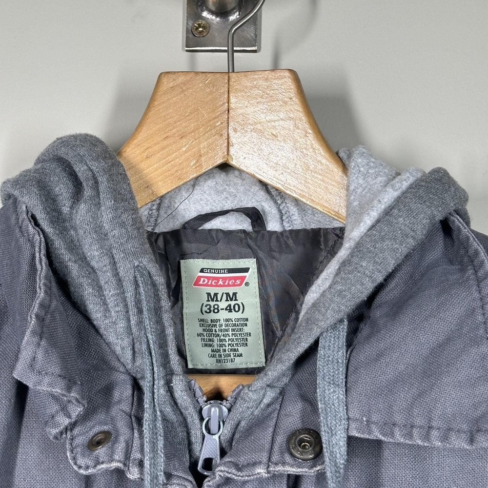 Men’s Dickies Grey Padded Work Wear Jacket Size M