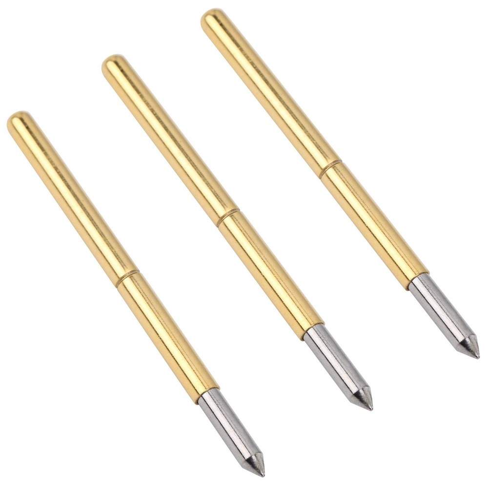 100pcs Test Probe, Pin Test Tools 2.0mm Spring Test Detection Probe Pins Bras...