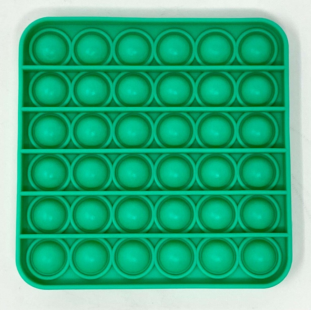 Fidget Silicone Sensory Toy Green Square