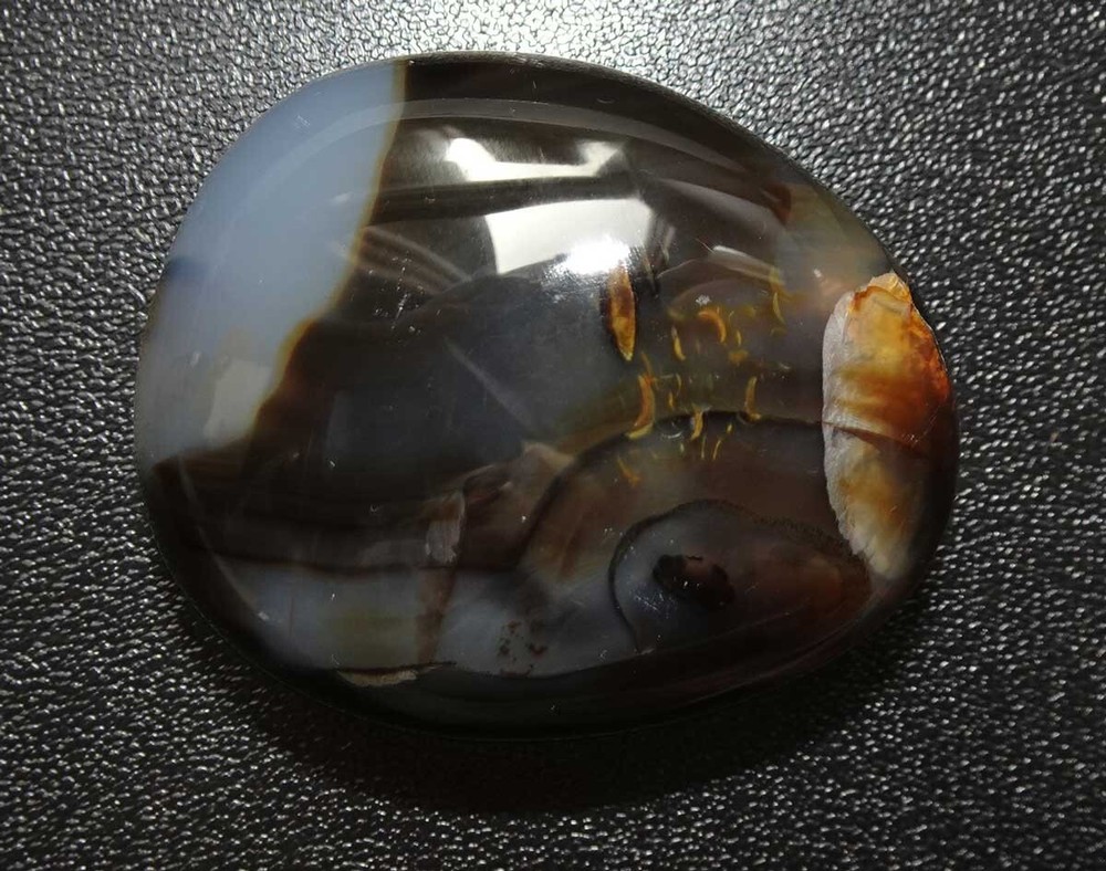 Dendritic Agate Polished Palmstone Madagascar sc750e