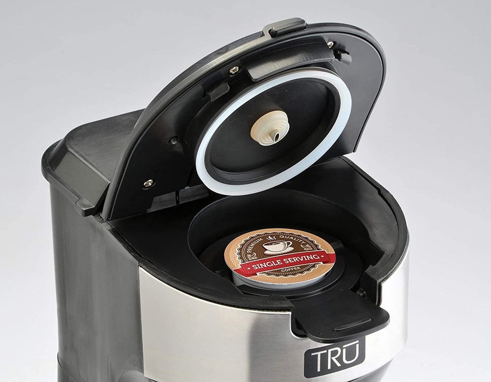 Tru Single Serve Brew System by Select Brands - Single Cup Coffee Maker 14 Fl Oz