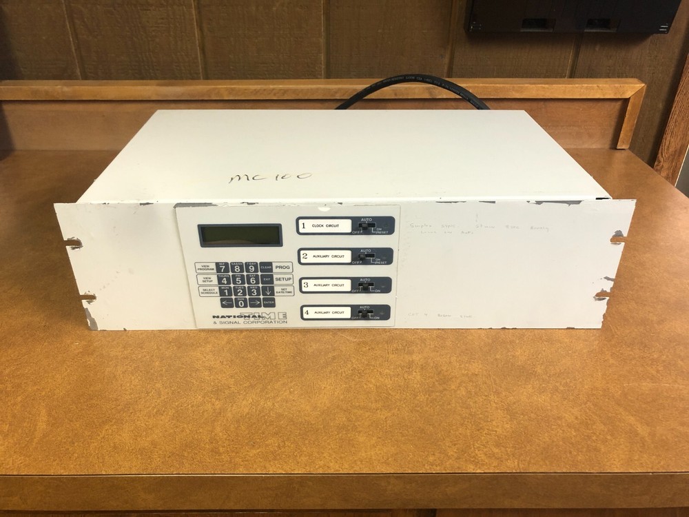 National Time MC100 Master Clock