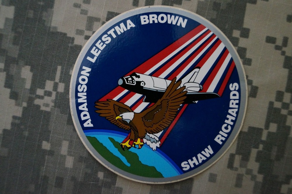 NASA STS-28 Mission Decal Space Program Adamson Leestma Brown Shaw Richards Shut