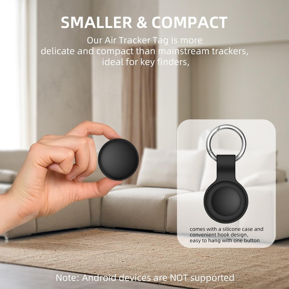 Air Tracker Tags-4 Pack[Apple MFi Certified] (iOS Only), Bluetooth Tracker fo...