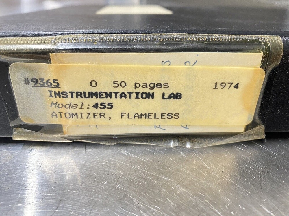 Instrumentation Lab IL 455 - Users Guide / Instruction Book