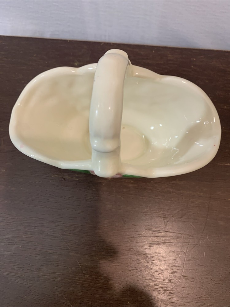 Vintage Ceramic Floral Spring Basket