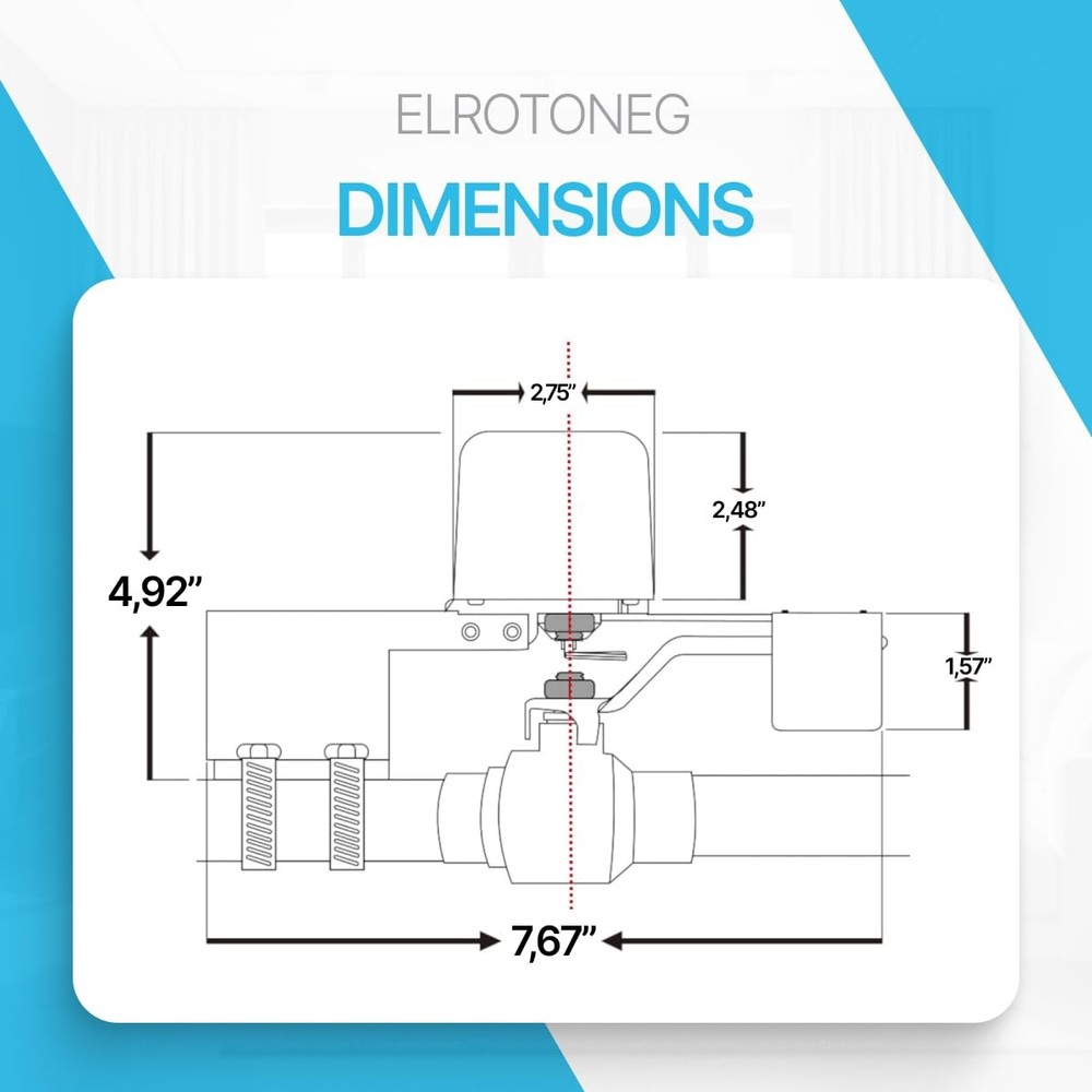 Valve Controller , Wi-Fi Water Shutoff Controller, Tuya & Life App Control, w...