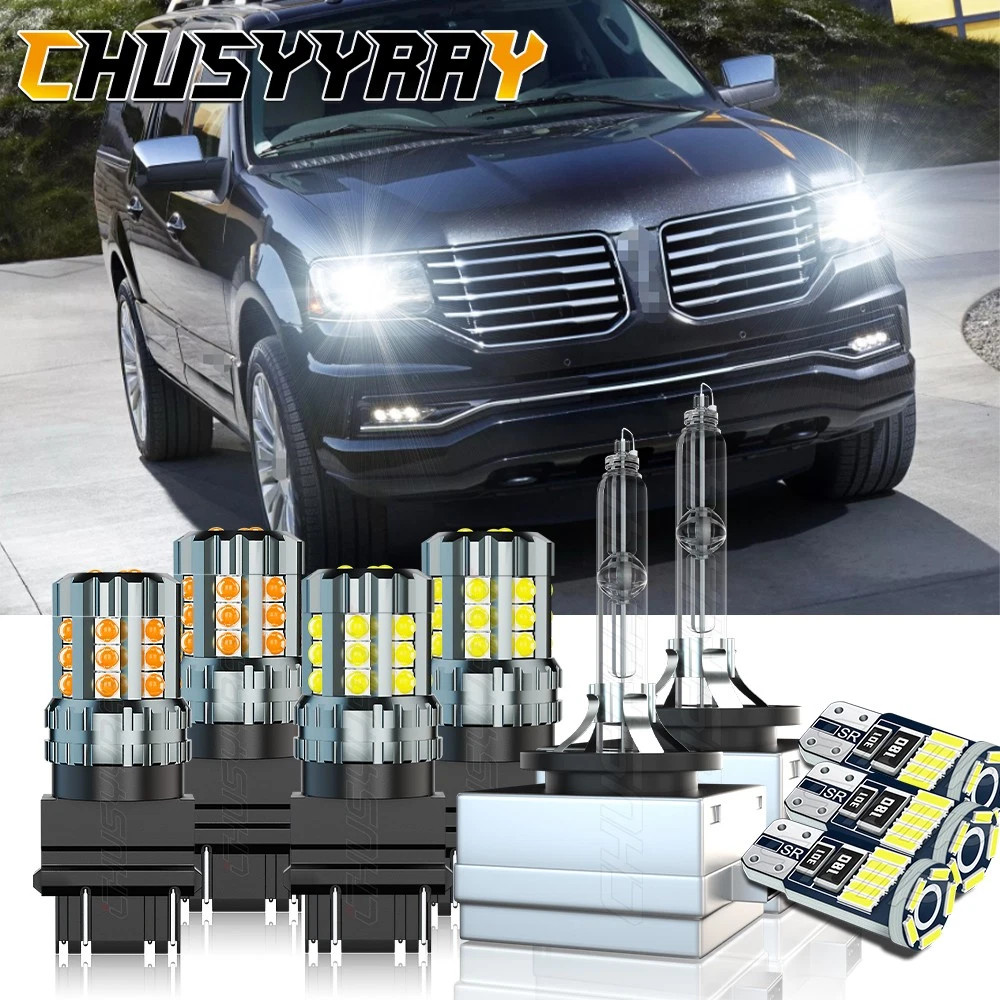 Complete HID LED Bulb Set for Lincoln Navigator 2007-2014 (Headlight+Turn+Park)
