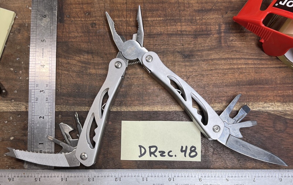 Multitool Stainless Steel - “HDX”- Folding Pocket Knife - Great Shape