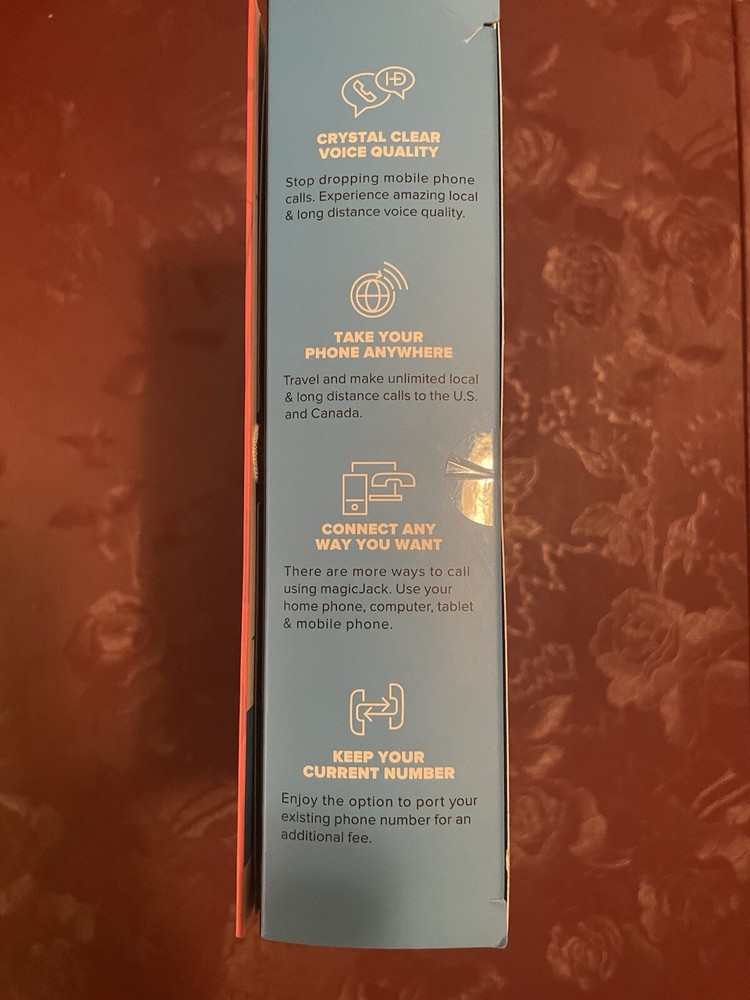 magicJack Go (K1103G) Digital Phone Service