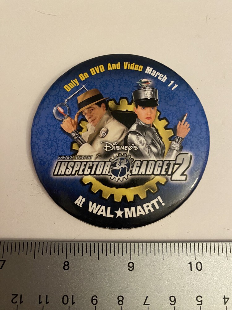 Inspector Gadget 2 Promo Wal Mart Pin Back Button P12