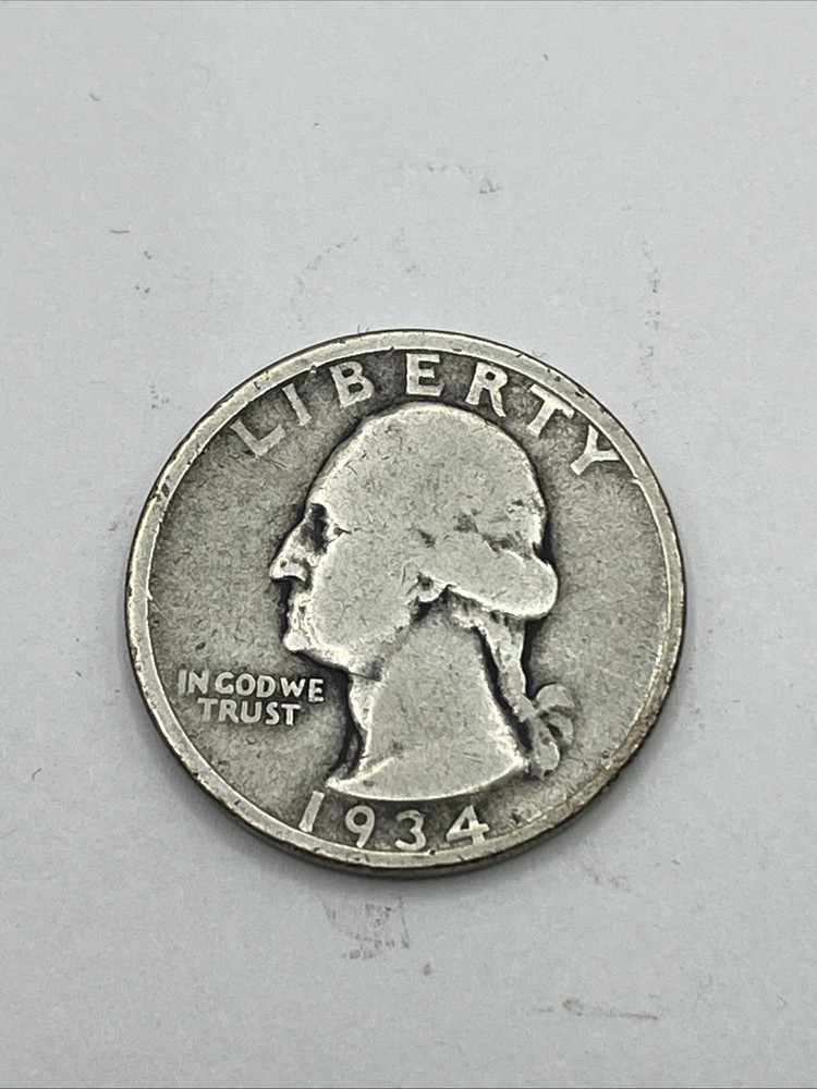 1934-P Washington Quarter 90% Silver