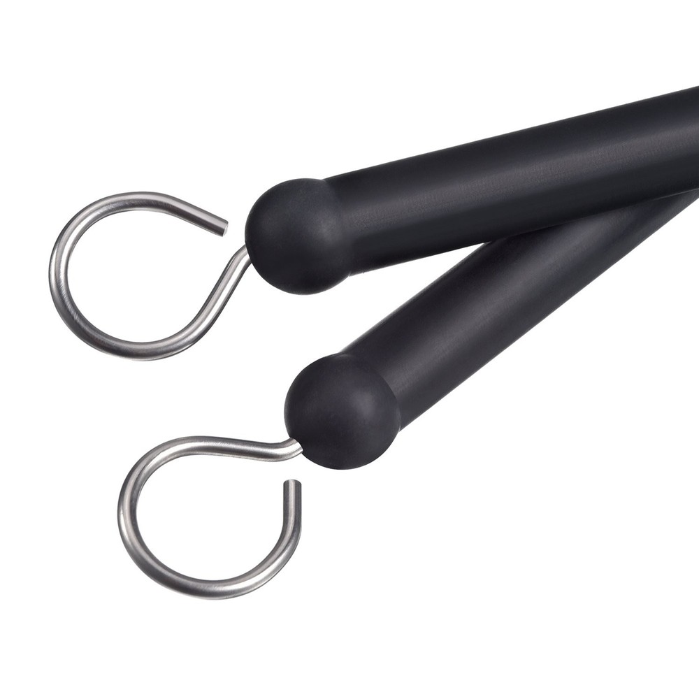 Pangda 1 Pair Drum Brushes Retractable Wire Drums Sticks Black