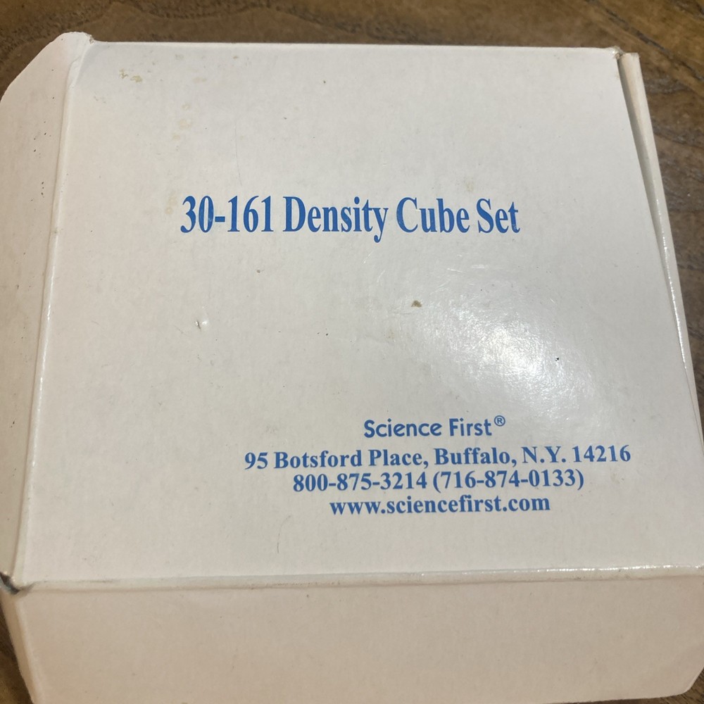 Science First 30-161 Density Cube Set w/ Box