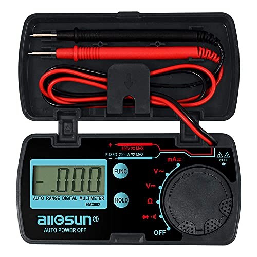 ALLOSUN Pocket Size Compact Digital Multimeter Auto Range Multi EM3082
