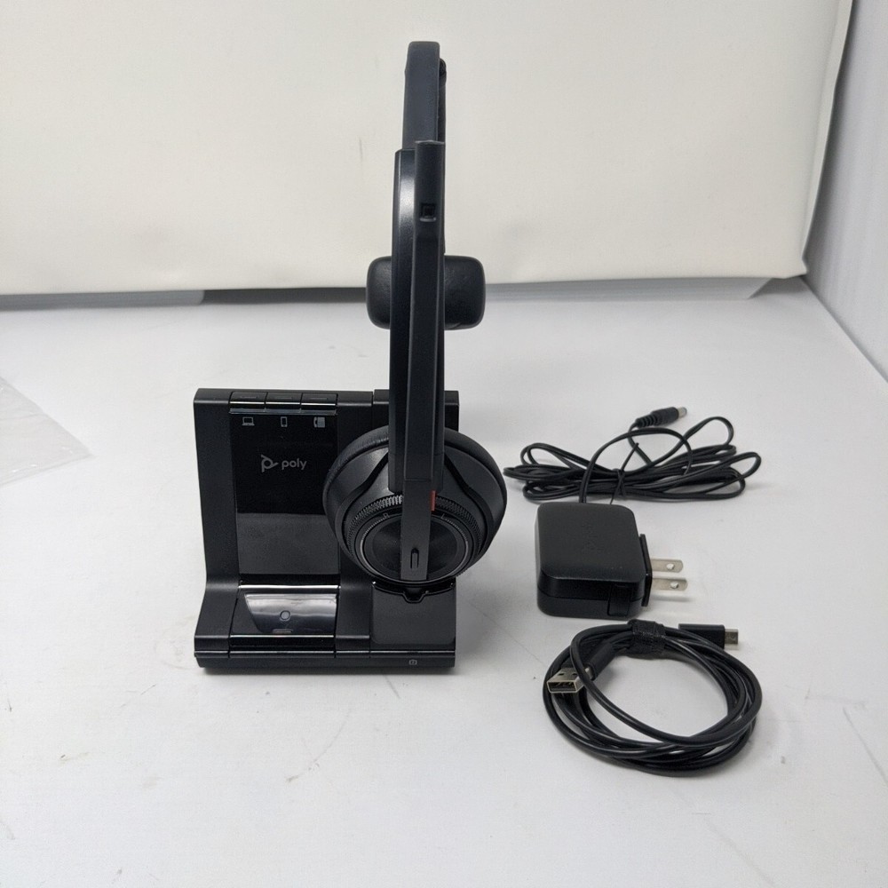 Plantronics Poly W8200B Wireless Bluetooth Charger base & W8220T Headset Tested