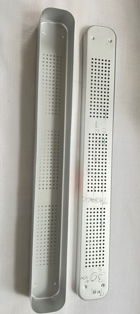 Sterilization Container Tray Aluminum 24 X 3 X 2 Empty