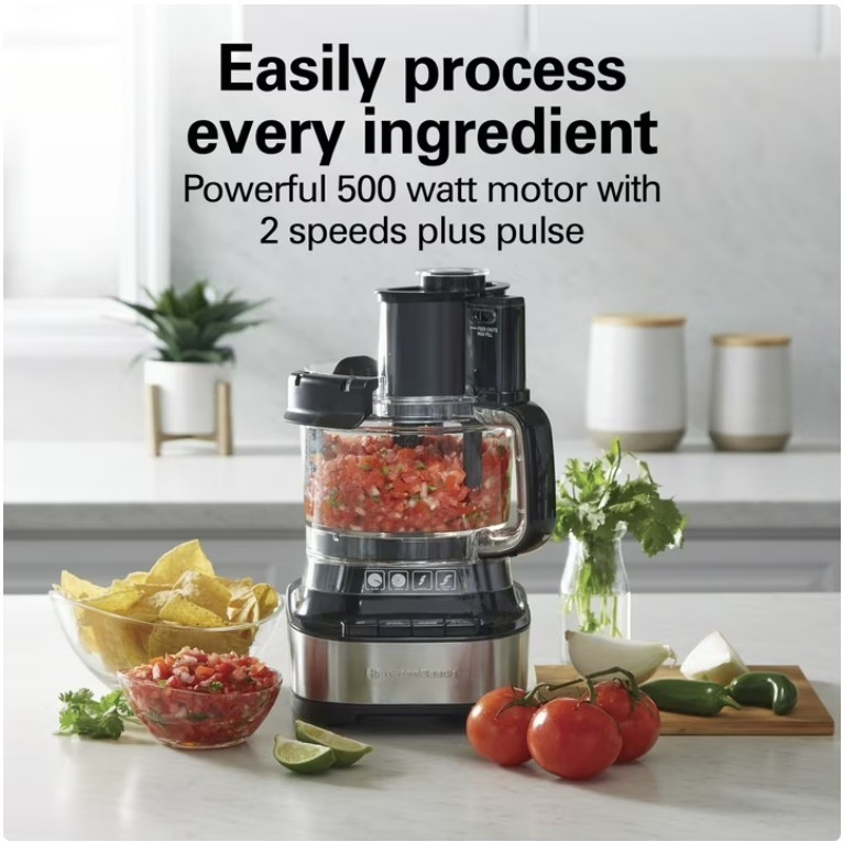 Hamilton Beach 10 Cup Stack And Snap Food Processor With Bowl Scraper Black New