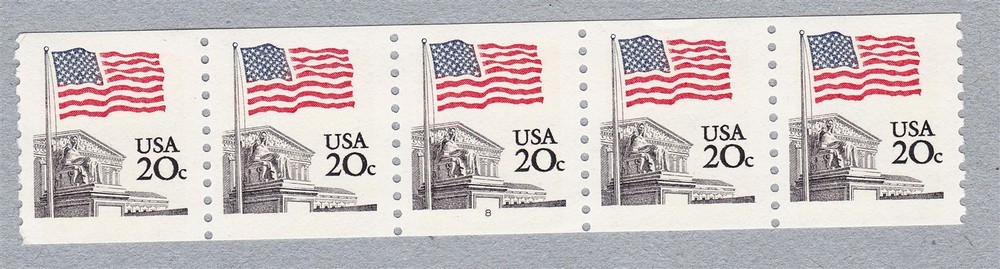 PNC5 20c Flag 8 US #1895a MNH F-VF