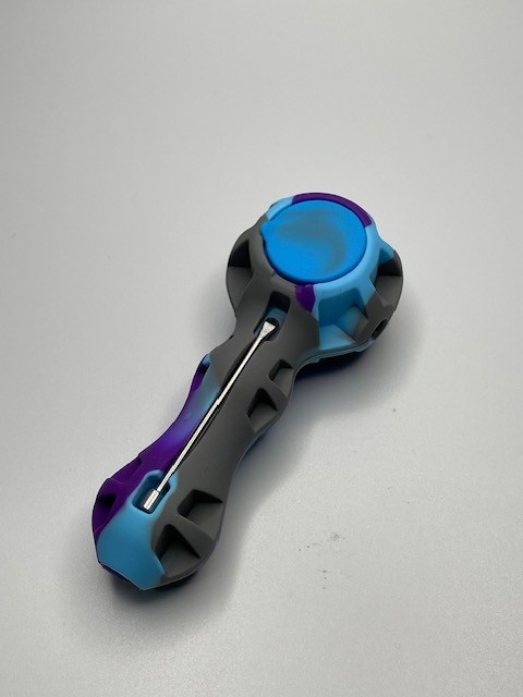 Leather Tobacco Rolling Kit with Silicone Pipe