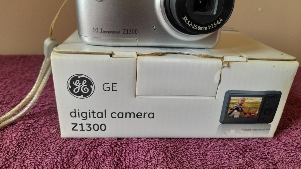 Digital Camera GE Z1300 Plus Memory Card Instructions In Original Box Tested