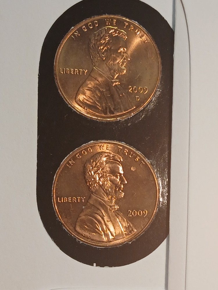 2009 P and D 1 Cent 4 Sets First Day Of Issue .