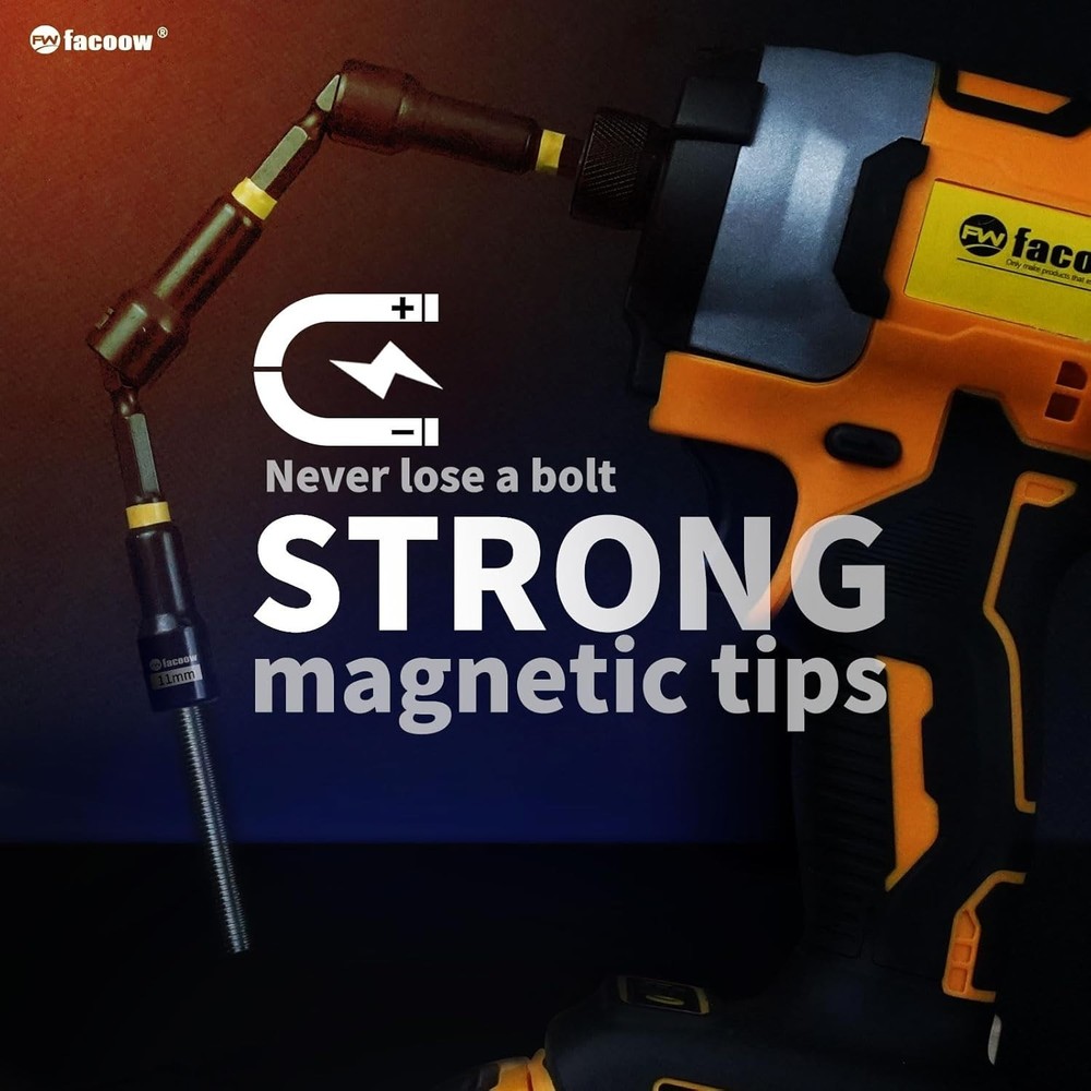 55PCS Magnetic Deep Impact Nut Driver Set with Storage Box and Extensions