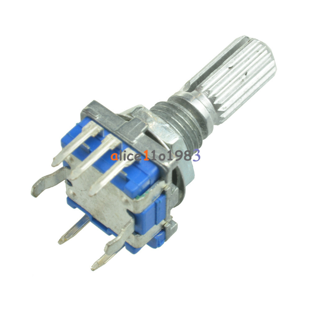 5pcs Rotary encoder with switch EC11 Audio digital potentiometer 20mm handle