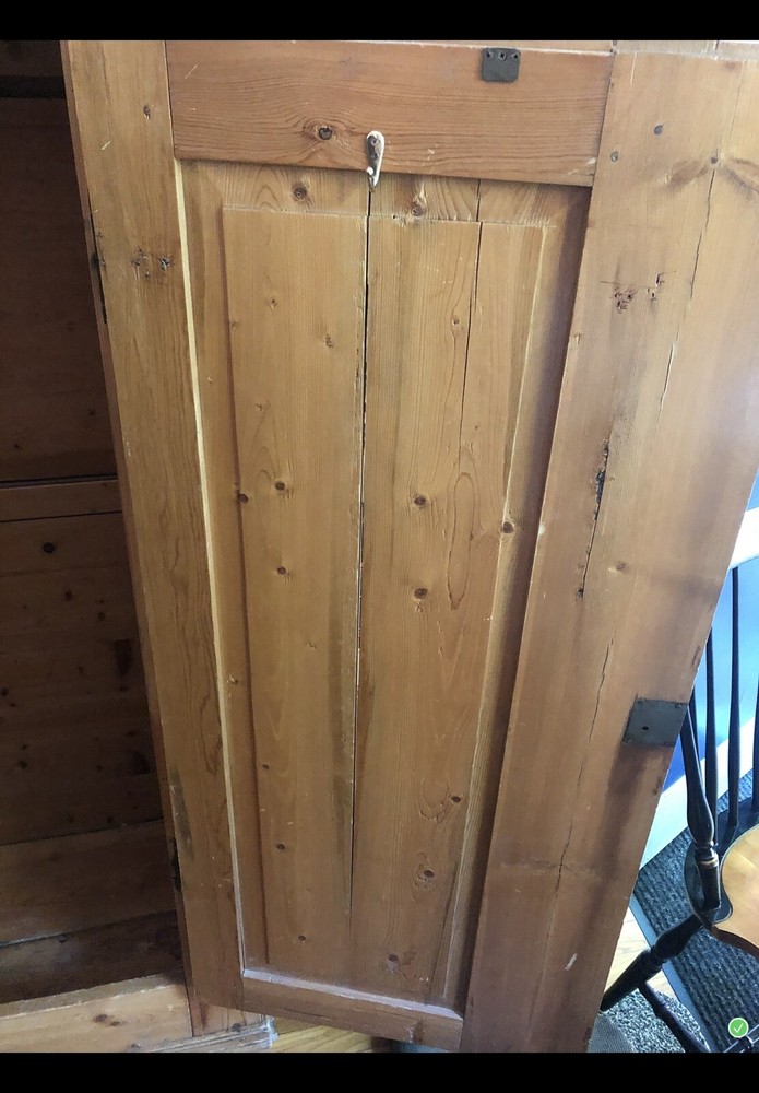 Antique Blonde Pine Armoire