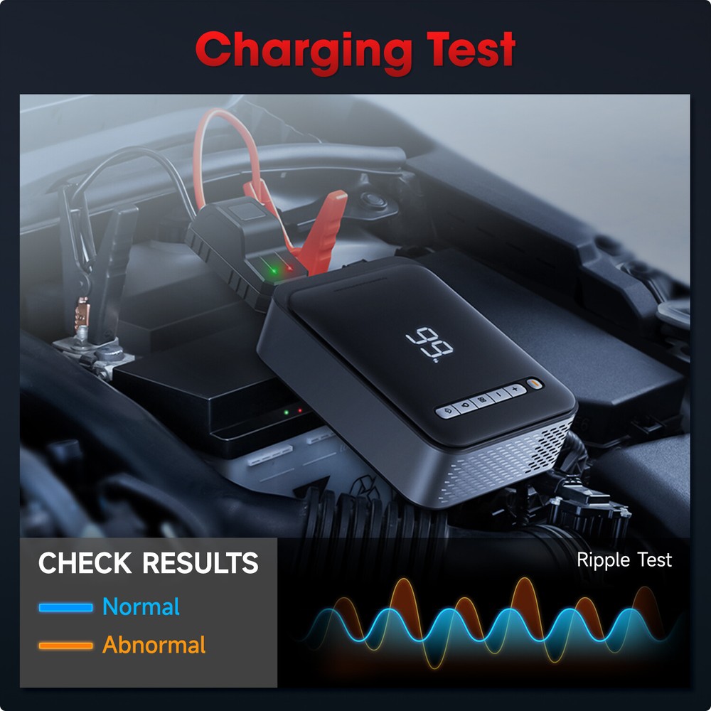 ANCEL BA101 Car Battery Tester 12V Load Tester Cranking Charging System Analyzer