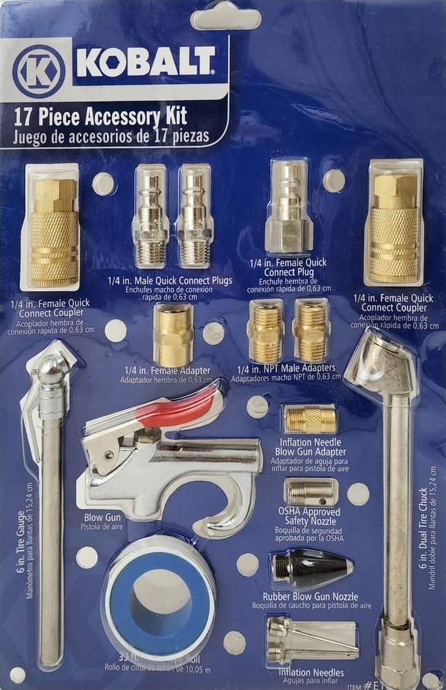 Kobalt 17 Piece Air Line Accessory Kit - E101853 (1)