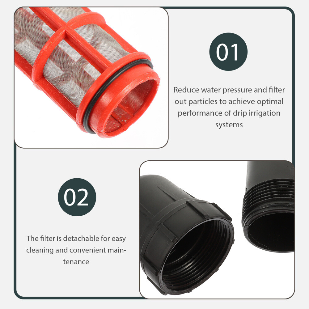 3/4 Drip Irrigation Pressure Regulator Filter Sprayer Mesh Filter Kits New
