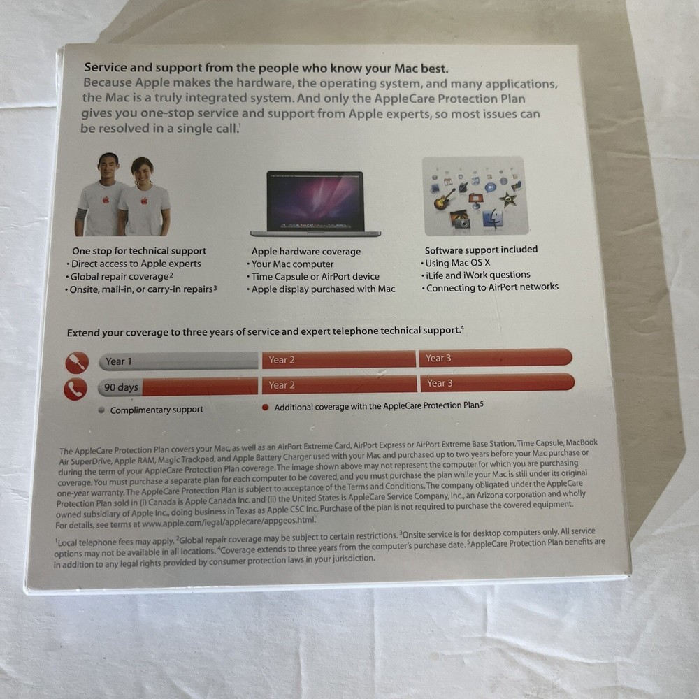 New AppleCare Protection Plan - Auto Enroll 607-8192-B - Sealed