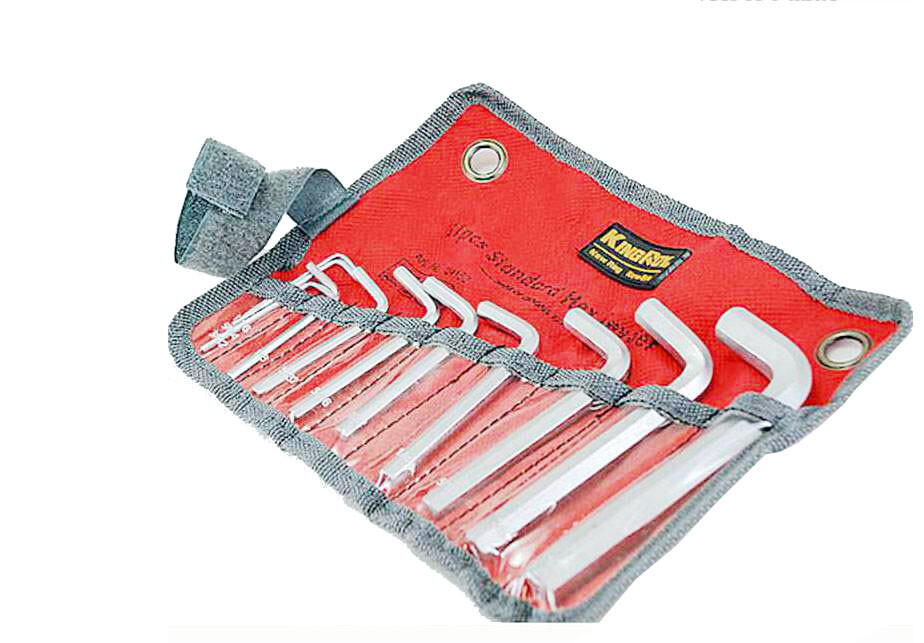 2pc Hex Screwdriver Key Drill Bits Stubby Tool Roll Pouch Belt Bag
