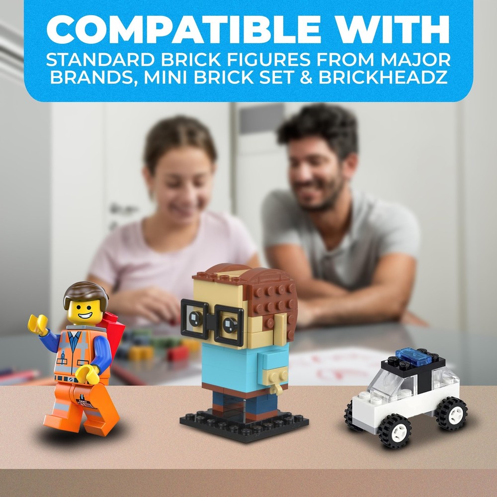 Tabletop Stackable Minifigure Display Case Holds Up to 72 Minifigures Or Mini...