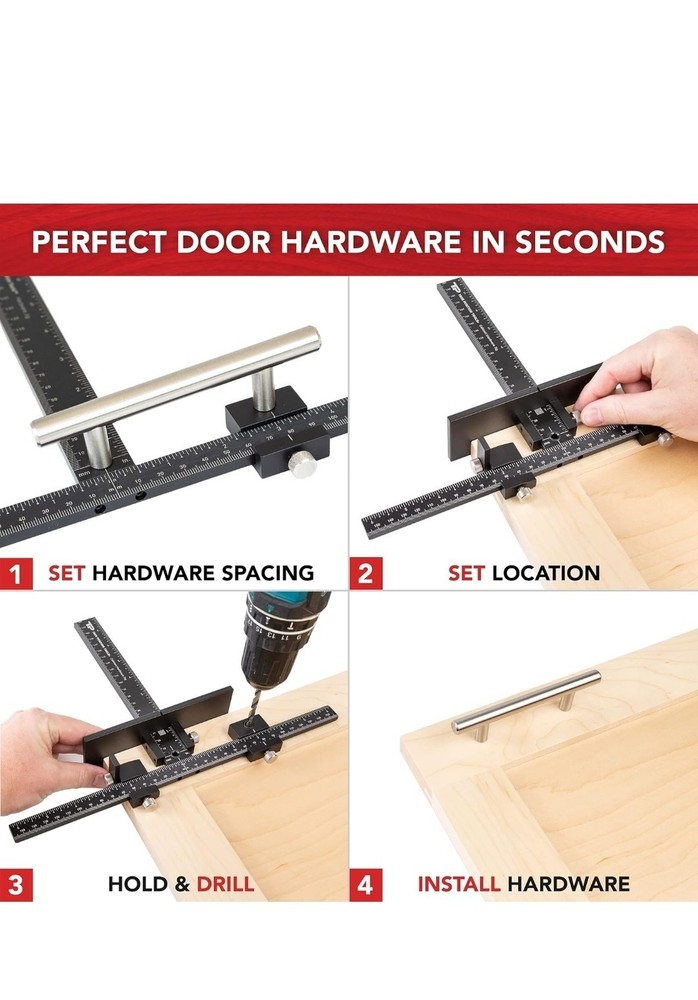 Cabinet Hardware Tool for Knobs and Pulls by True Position Tools