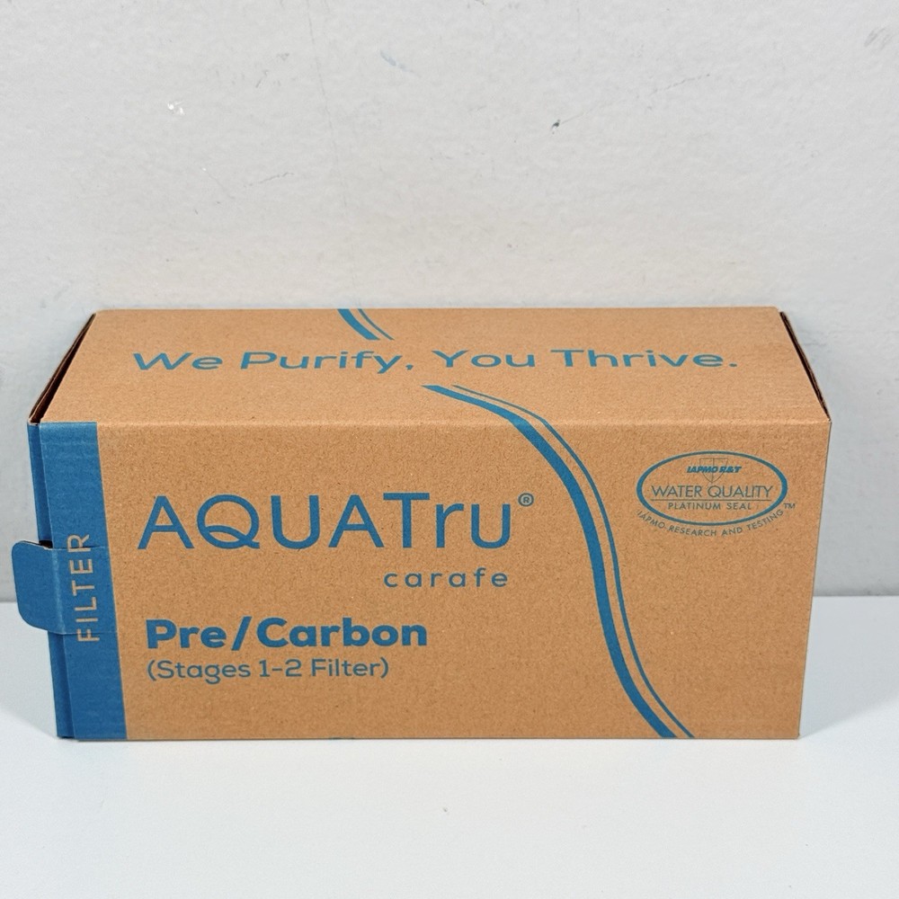 AquaTru Carafe AT100 2 Stage Pre/Carbon Filter - Genuine Filter Sealed In Box