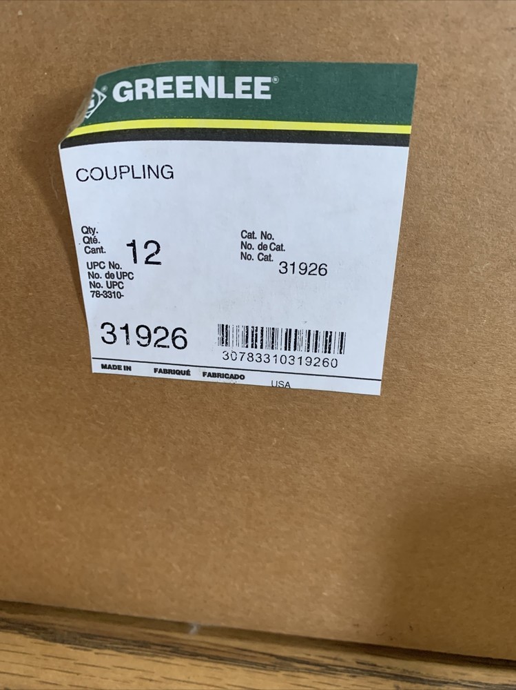 (1) Greenlee 31926 Haines Cable Tray 3" Coupling