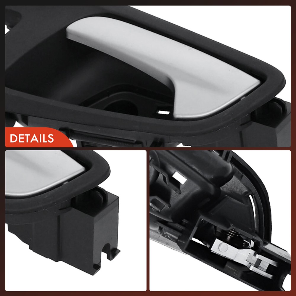 Front Driver Black & Silver Interior Door Handle for Ford Escape 2013-2019 C-Max